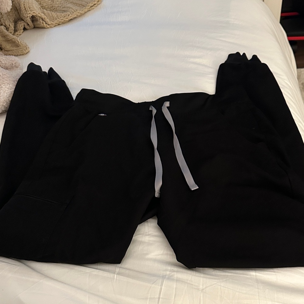 Figs Black Technical Jogger Pants